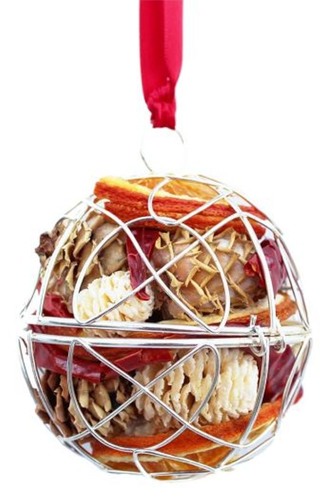 Cone Hanging Cage - Sliver